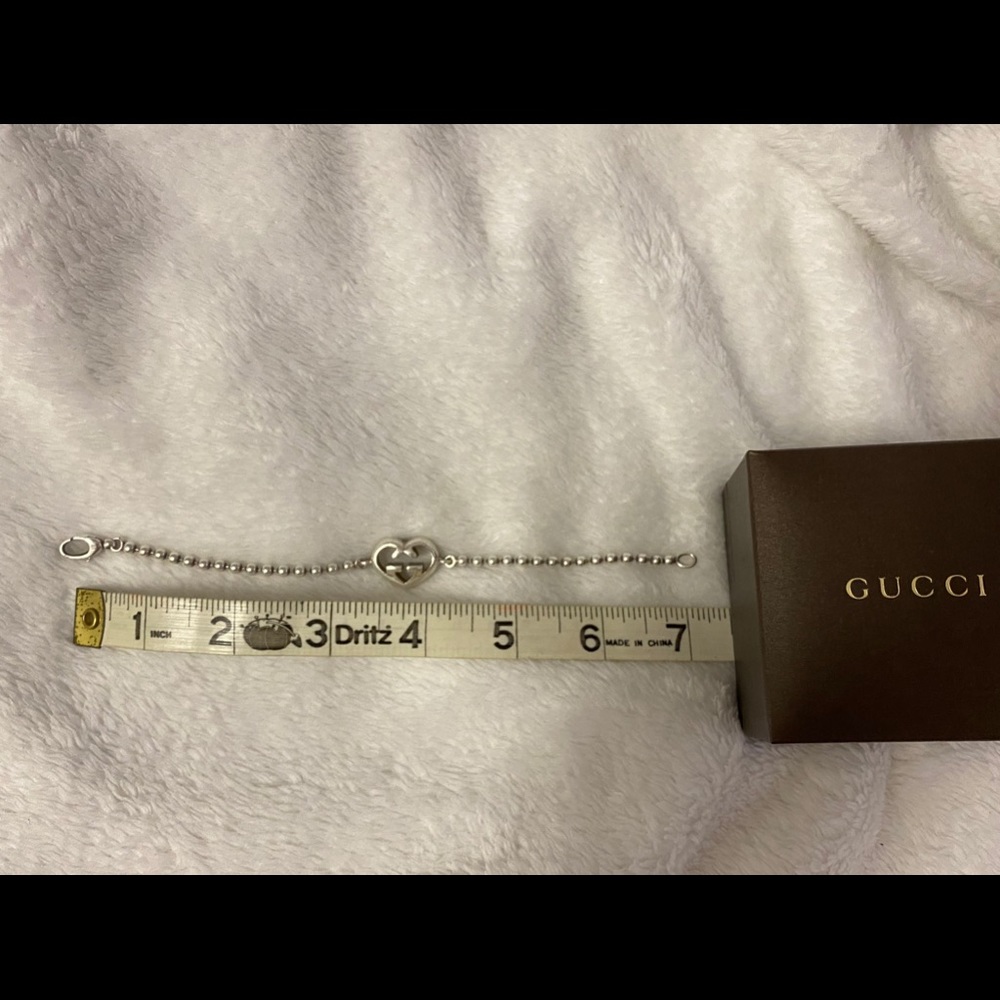 Gucci GG Heart Ball-chain Bracelet in Silver - Picture 7 of 7